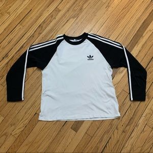 Adidas Size M Long Sleeve Trefoil Tee